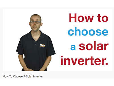 How To Choose A Solar Inverter